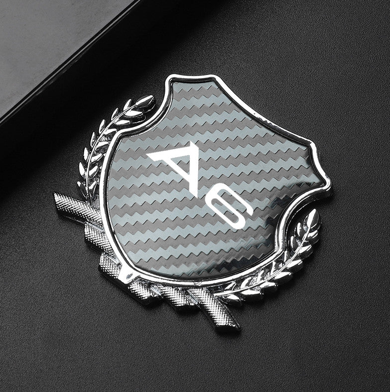 Suitable for Audi Q3 car side fender window badge decals and carbon fiber