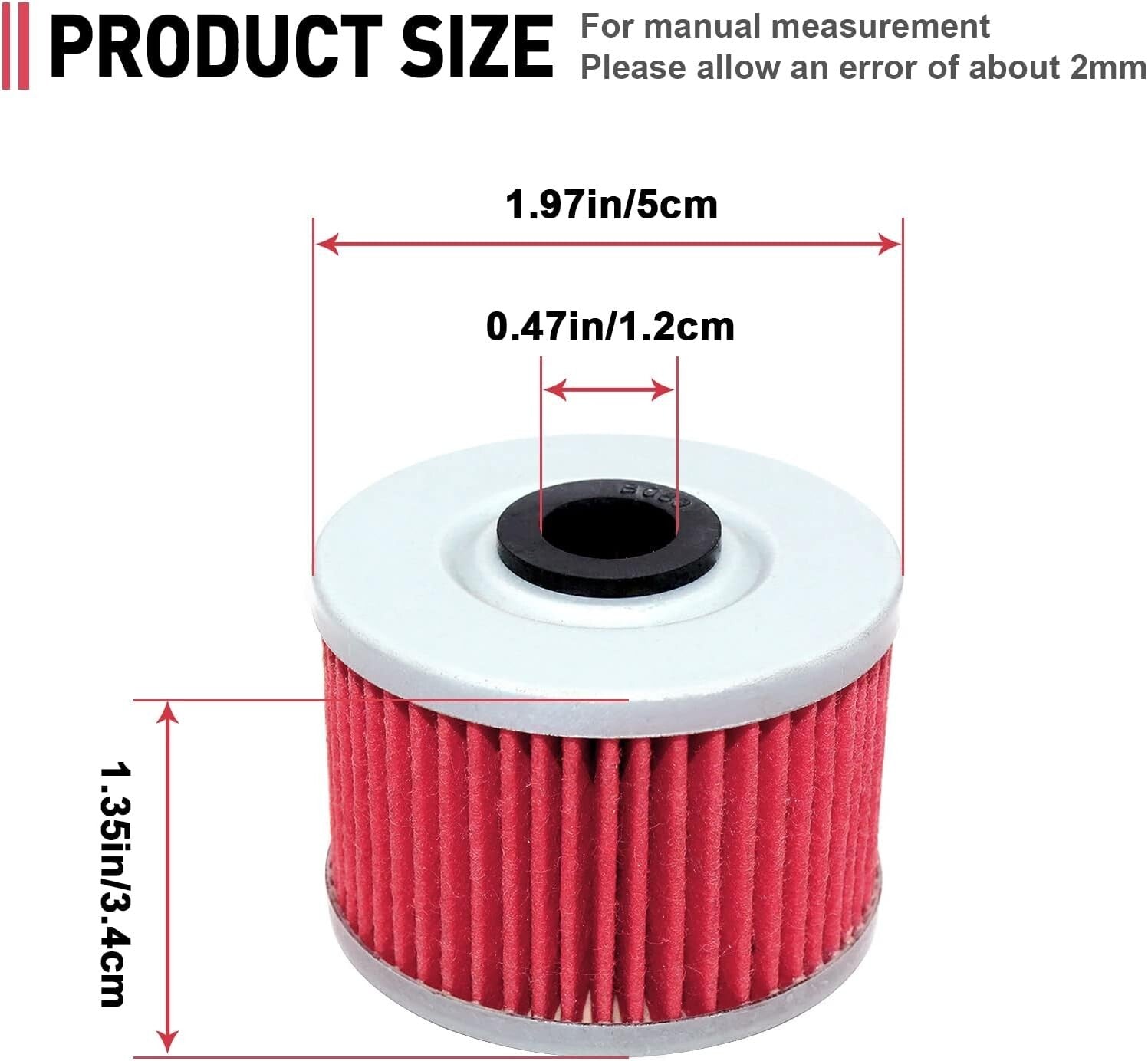 Motorcycle Oil Filter for Kawasaki KLX110 L KLX110L KLX 110L 2014-2016 / KLX 125