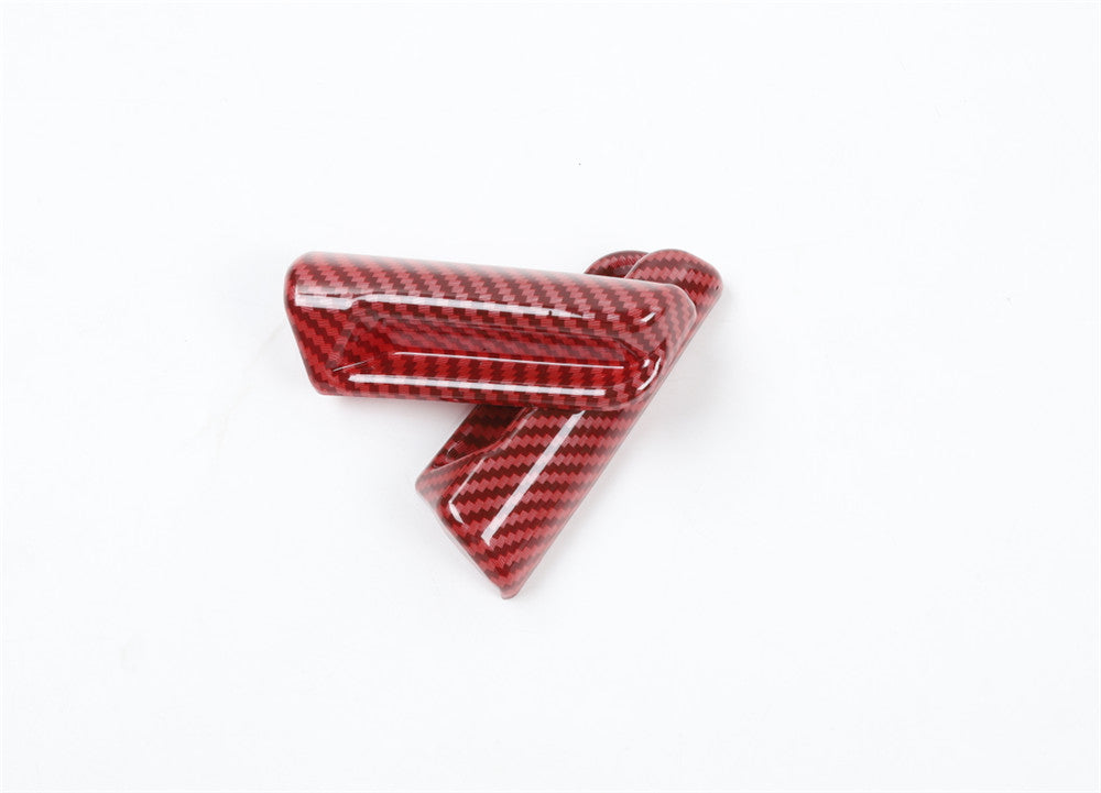 for Seat Back Adjustment Handle Cover Fit for Suzuki for Jimny 2019+ABS Red Carbon Fiber
