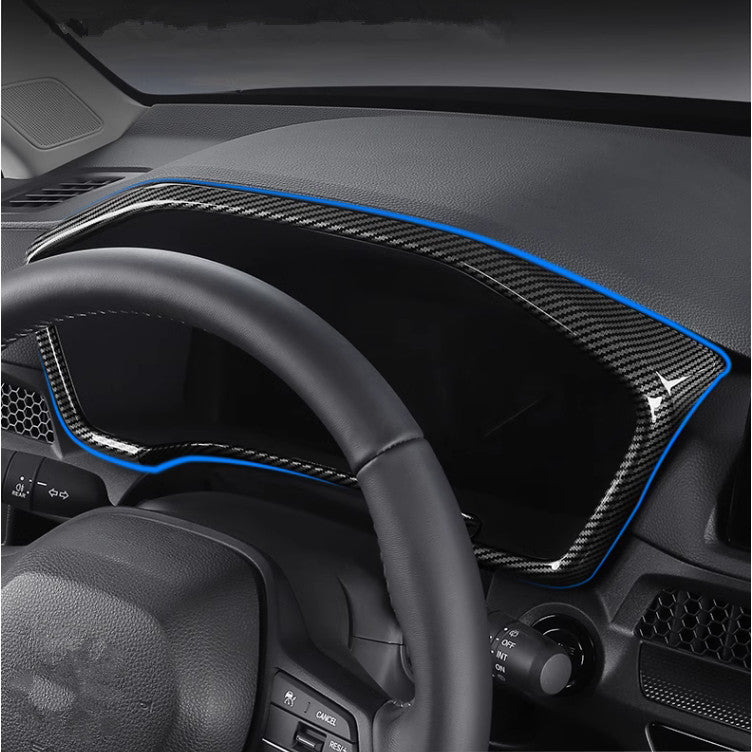 Carbon fiber ABS Dashboard decor frame Trim For 2023 2024 for Honda CRV CR-V