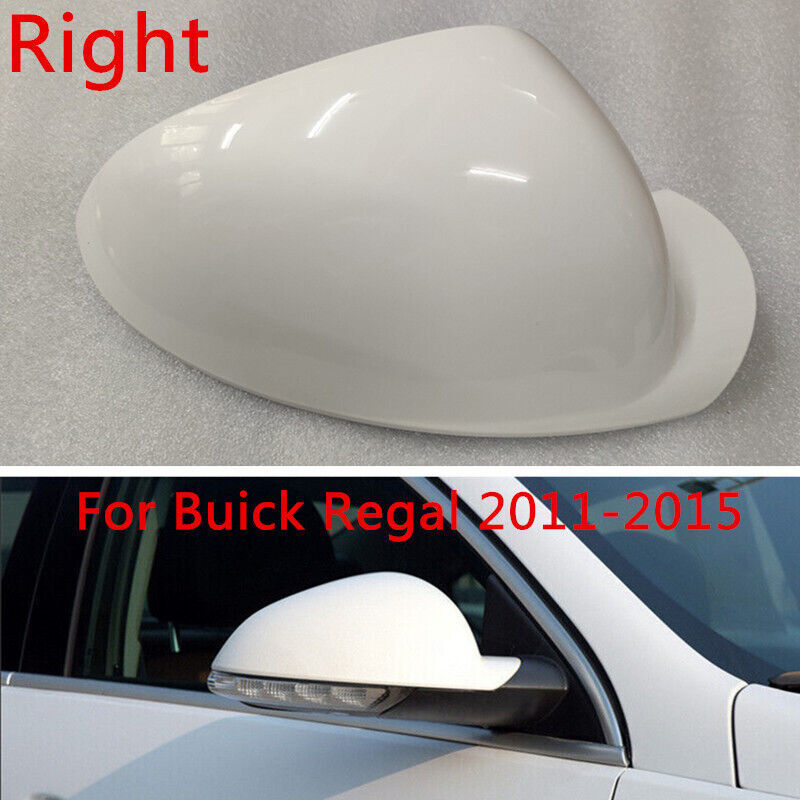 White Right Rearview Mirror Cover Shell Cap Housing for Buick Regal 2011-2015