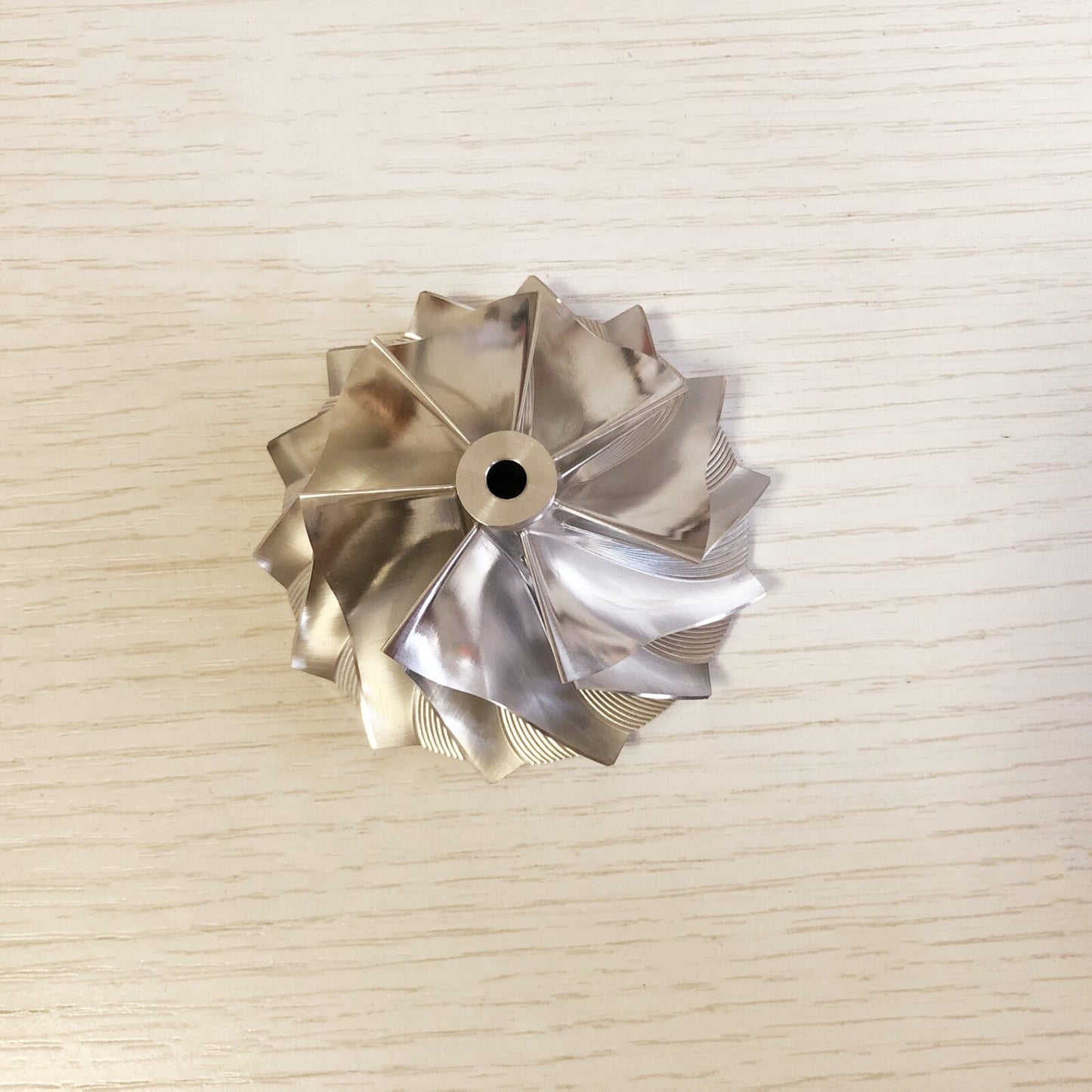 .RHF5 52.56/68.00 mm 7+7 Blade High-Performance Turbine Billet Compressor Wheel