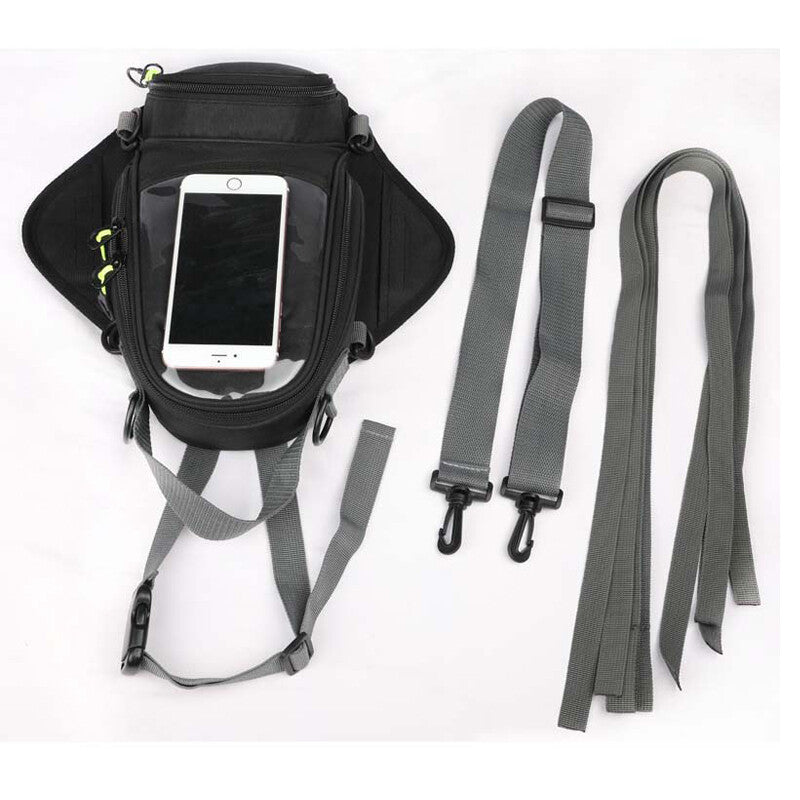 Nylon motorcycle fuel tank bag shoulder strap for travel riding with mobile phone