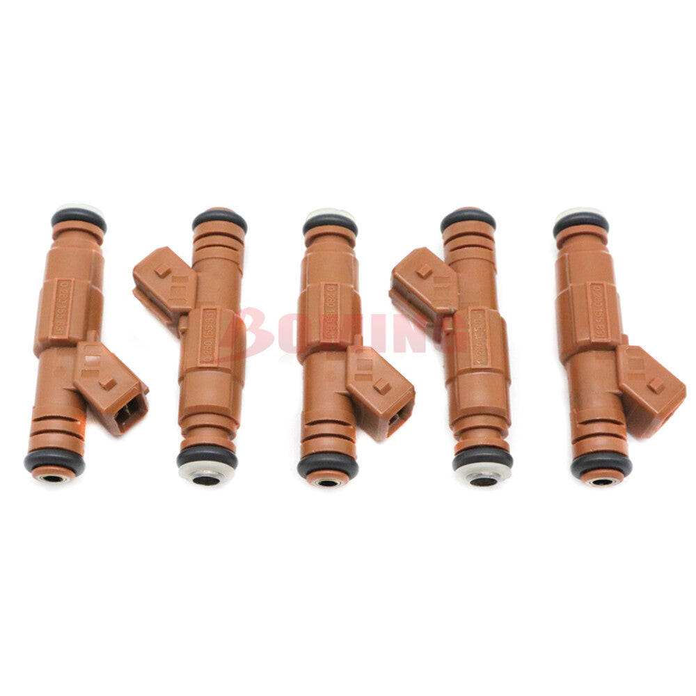 New Set Of 5 for Volvo S80 C70 S60 V70 2.4L 2.5L Fuel Injectors 0280155831