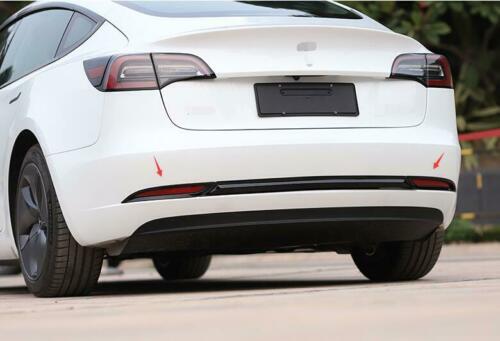 for Tesla Model 3 2017-2022 Gloss Black Rear bumper Fog Light Frame cover Trim