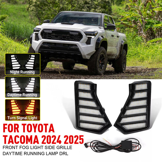 DRL Front Fog Light Side Grille Daytime Running Lamp for Toyota Tacoma 2024 20TD