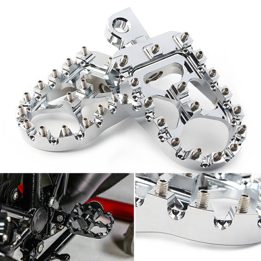 MX Style Wide Foot Peg for Harley Dyna Sportster Iron 883 Fatboy Bobber Motor