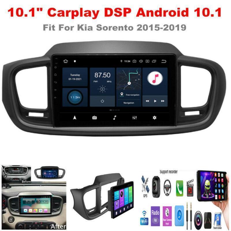 10.1 Carplay DSP Android 10.1 Radio Stereo GPS Navigation for Kia Sorento 15-18