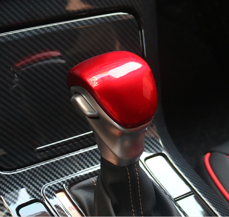 Gloss Red interior Car Gear Shift Knob Cover Head Trim for Kia Seltos 2020-2023