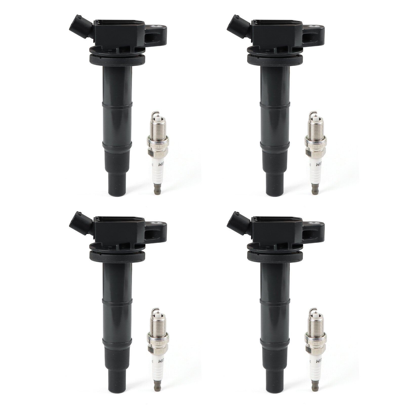 4 Ignition Coil  4 Iridium Spark Plug for Toyota for Camry 2002-2011 2.4L UF333