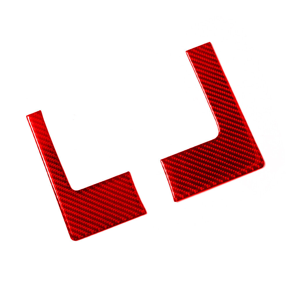 2X Red Carbon Fiber Speedometer Surround Cover Trim for Dodge for RAM 1500 2009-12