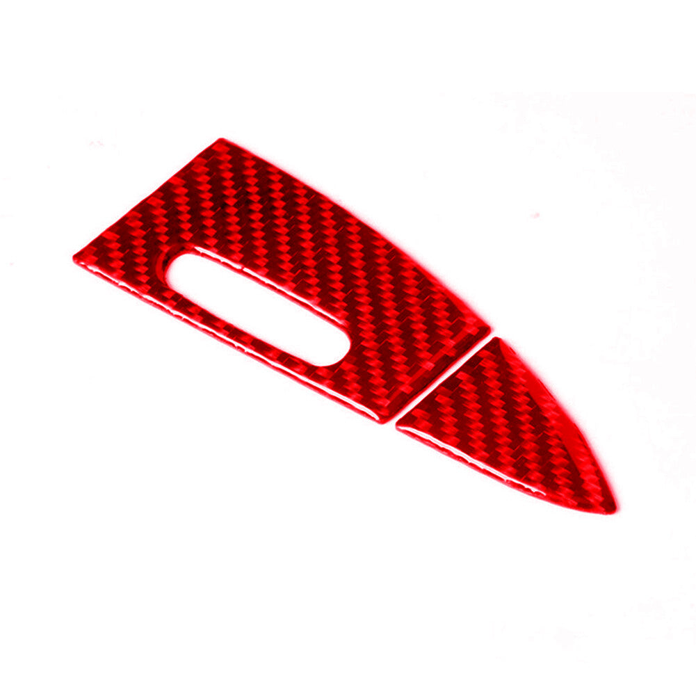 Red Carbon Fiber Rear Door Ashtray Cover Trim for Porsche for Cayenne Sport 2003-10
