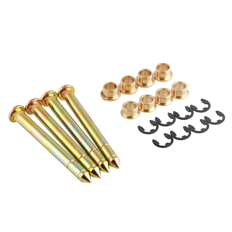 Zinc Plated Steel Car Door Hinges Pin Door Bushings E-ring Clips Repair Kit