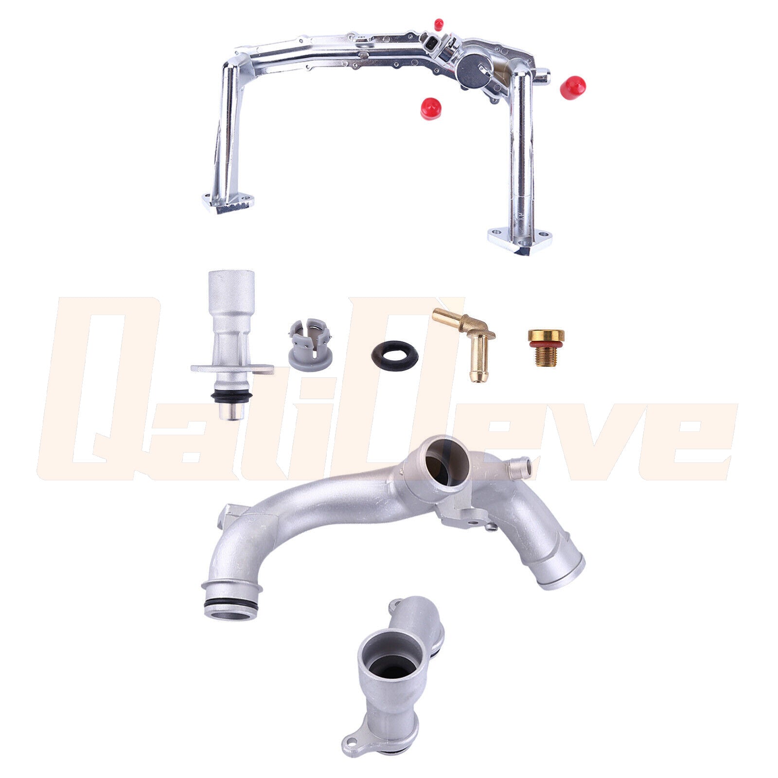Upgraded aluminum cooling water hose kit for 2014-2019 for Land Rover for Range Rover 3.0 SC