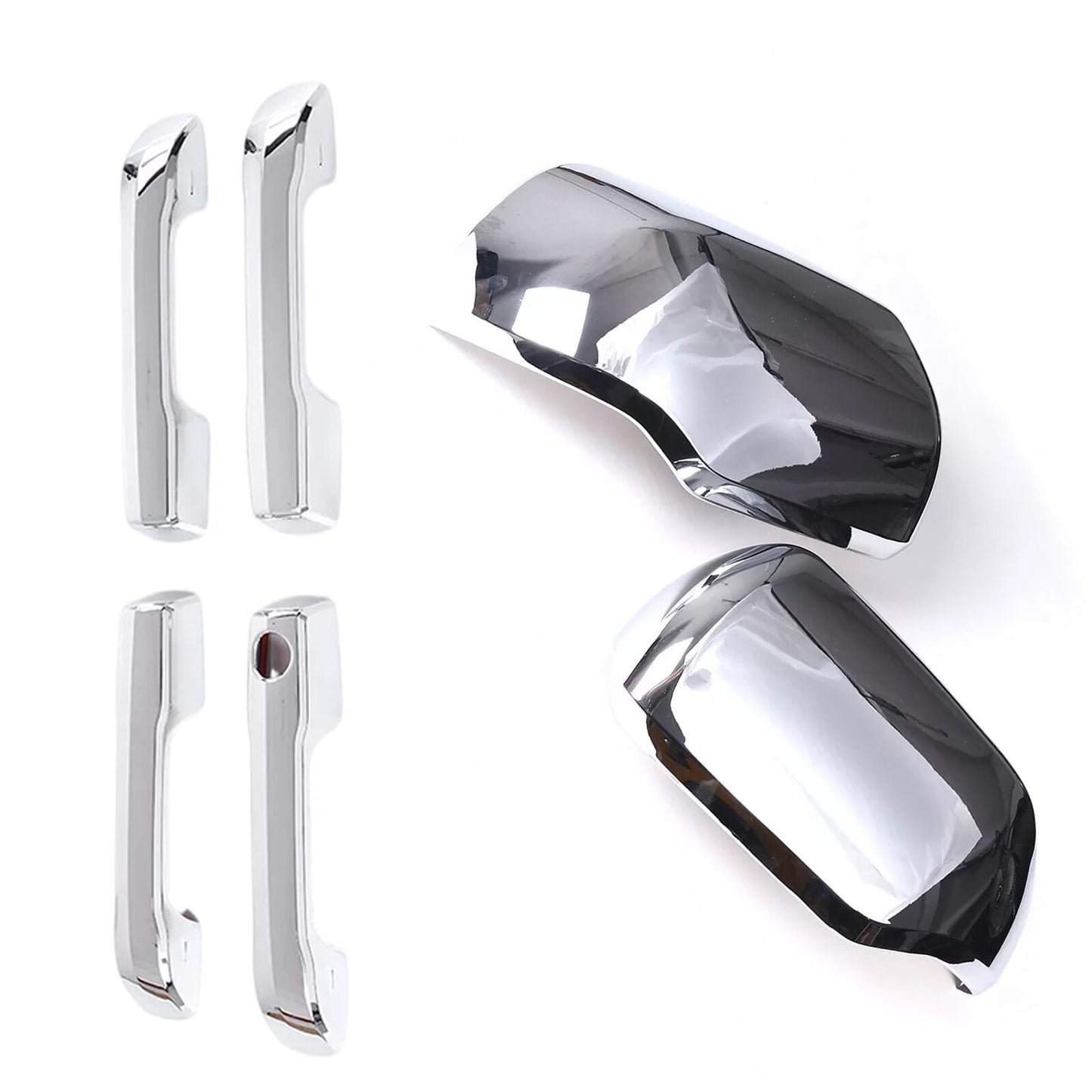For 2022-2024 for Toyota TUNDRA CREW MAX Chrome Cover Mirror w/ blinker+4 handle