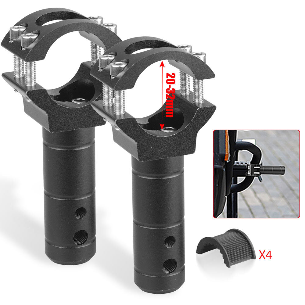 2X 20-35mm Motorcycle Mount Bracket Spot Headlight Fog Driving Fork Clamp Holder