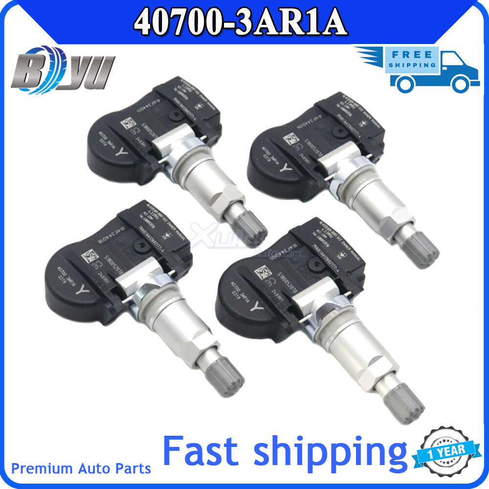 40700-3AR1A for Nissan Sentra SR SV Versa TPMS 4pcs Tire Pressure Sensor 433Mhz