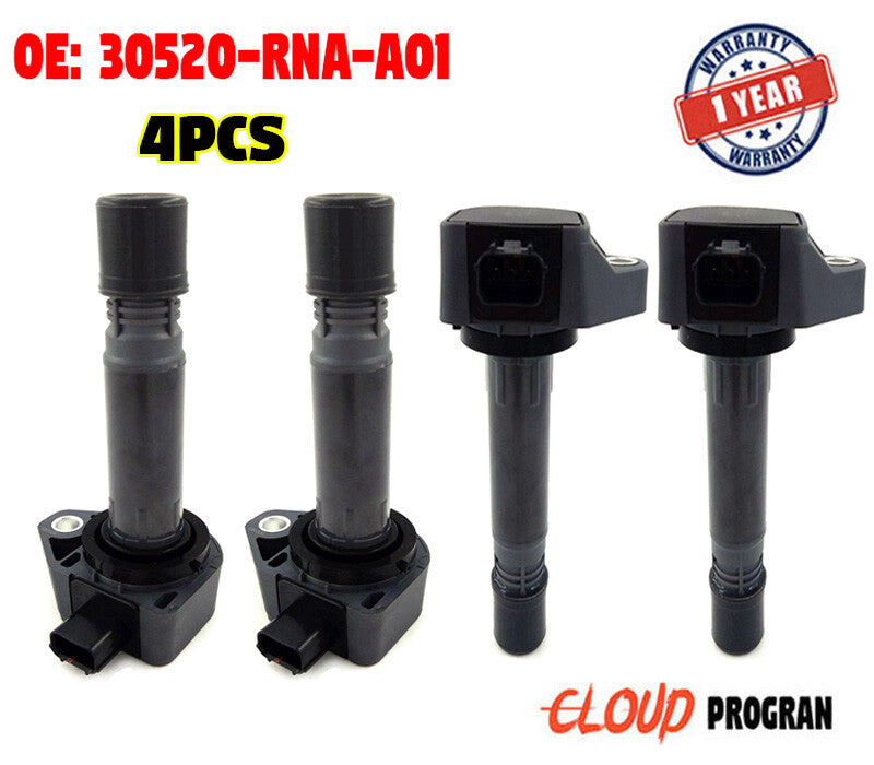 4 Ignition Coils 30520-RNA-A01 for 2006-2011 for Honda for Civic 1.8L UF582