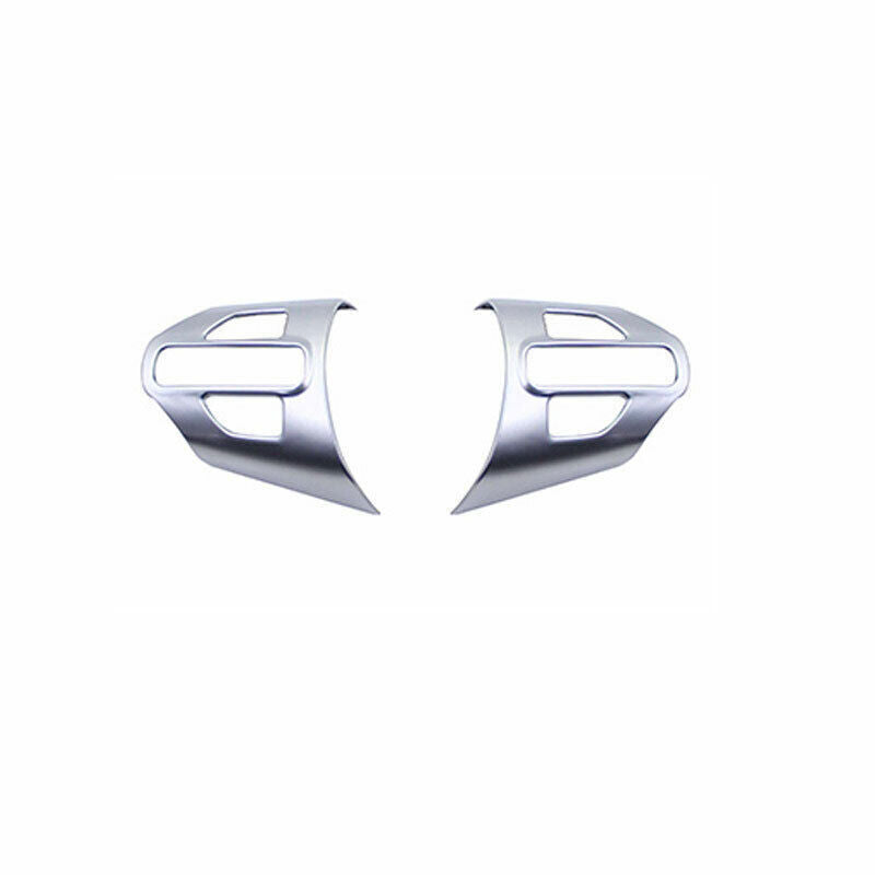 Inner Steering Wheel Button Frame Trim 2X for Kia Sorento DX 16-20 Matte Silver