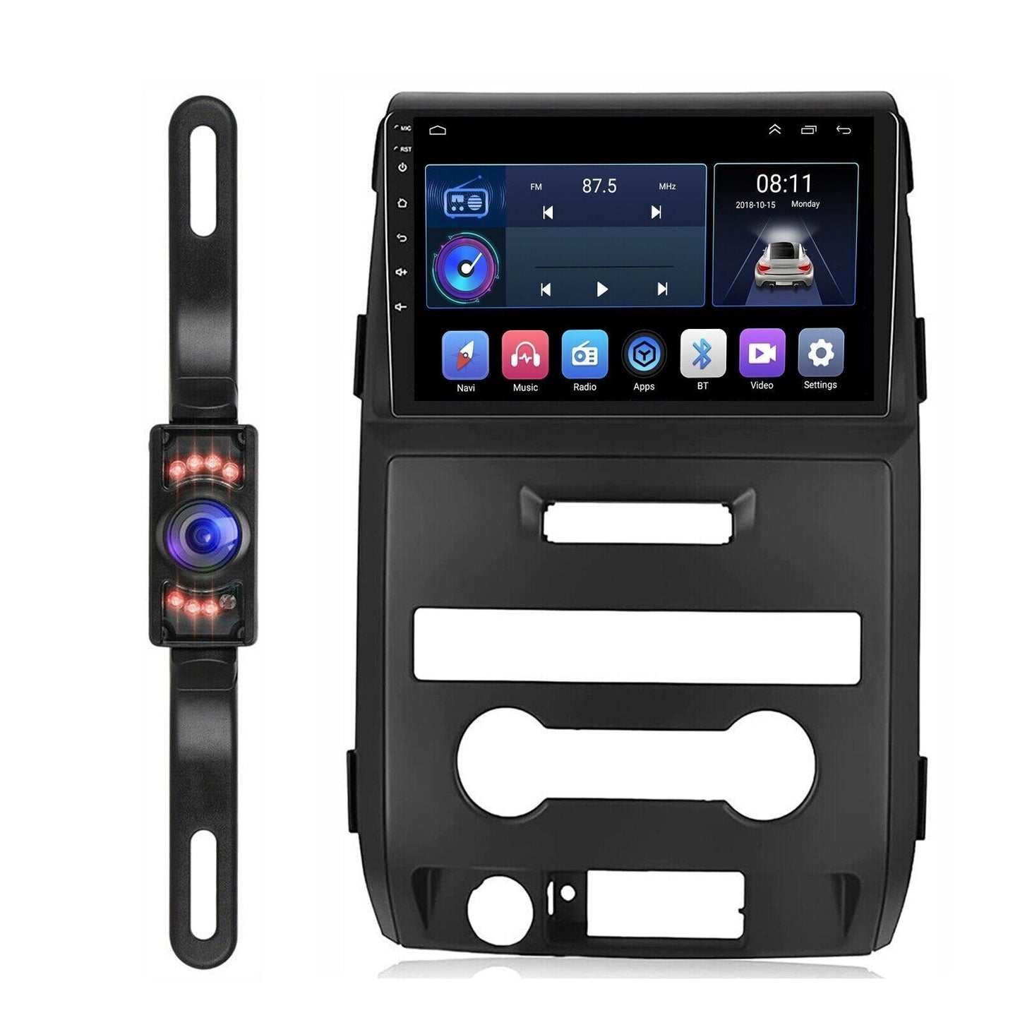 32GB Android 12 Car Stereo Radio Player with GPS Navigation and CarPlay for 2009-2014 for Ford F150