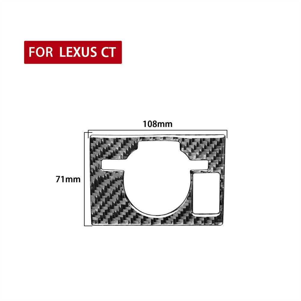 for Lexus CT200h 2011-2017 RHD Center Consol Drive Mode Button Trim Carbon Fiber