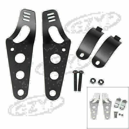 Universal for Harley 38-43mm Headlight Mount Bracket Fork Ear Chopper Cafe Racer