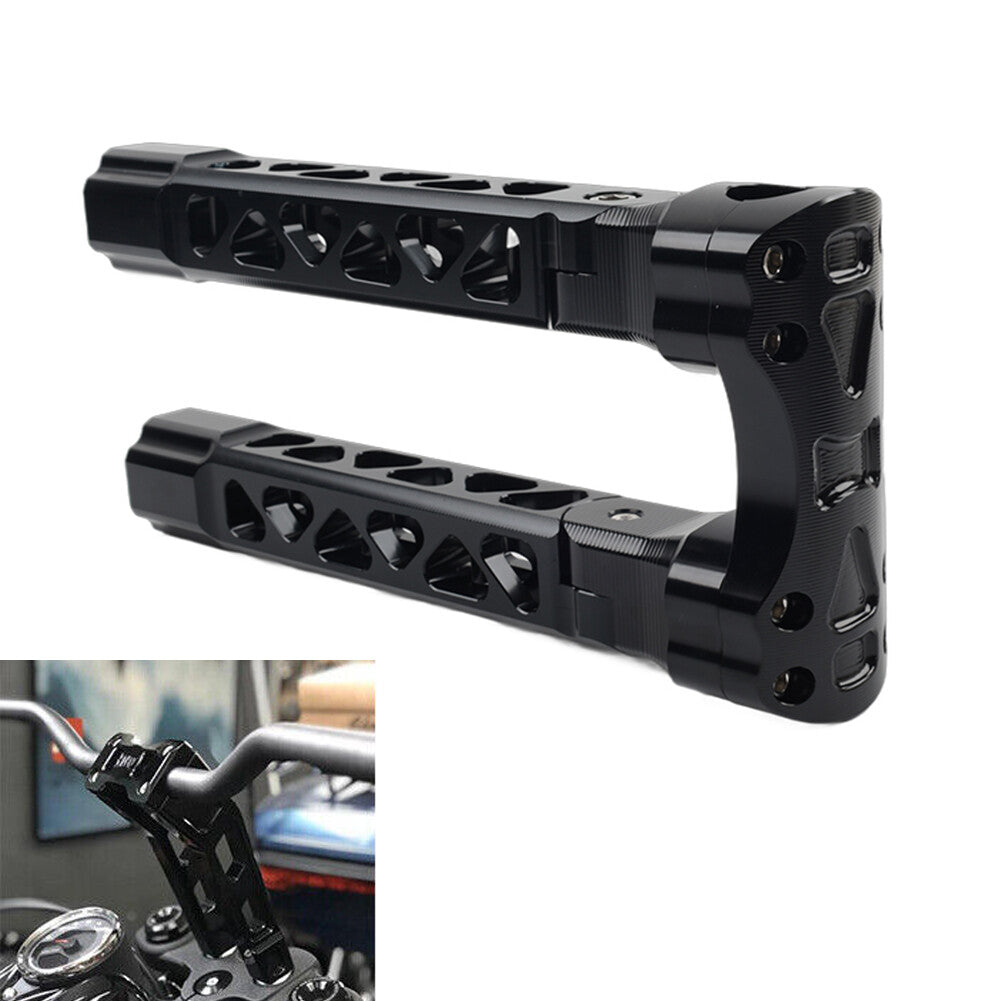 10.5 Pullback Handlebar Risers Clamps for Harley Dyna Softail Sportster 1 Bar