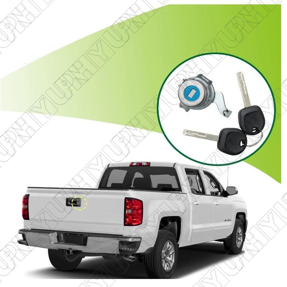 Rear Tailgate Door Lock with Keys For Chevy Silverado 2014-19 23338181, 23371760