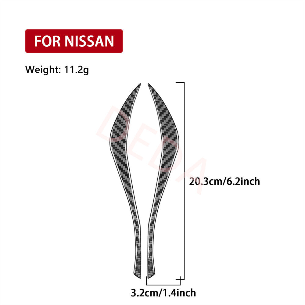 Carbon Fiber Interior Steering Wheel Panel Cover for Nissan Altima Teana 2013-18