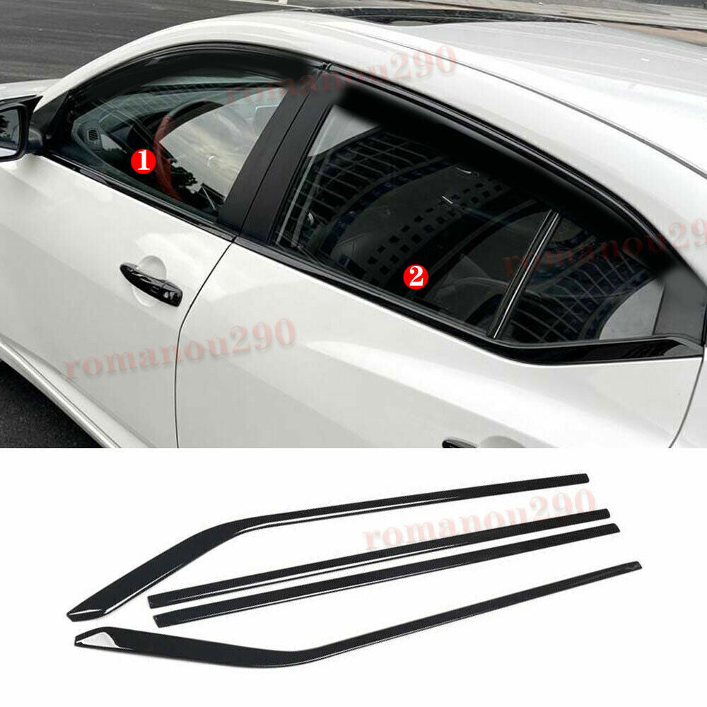 for Nissan Sentra 2020-2022 Black Steel Car Window Bottom Sill Strips Cover Trim