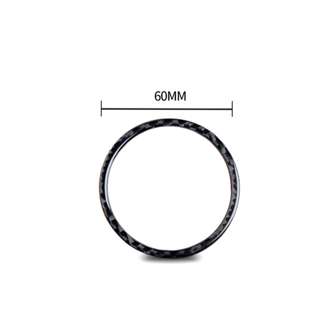 Carbon Fiber Interior Clock Circle Frame Cover Trim for Porsche Macan 2014-2019
