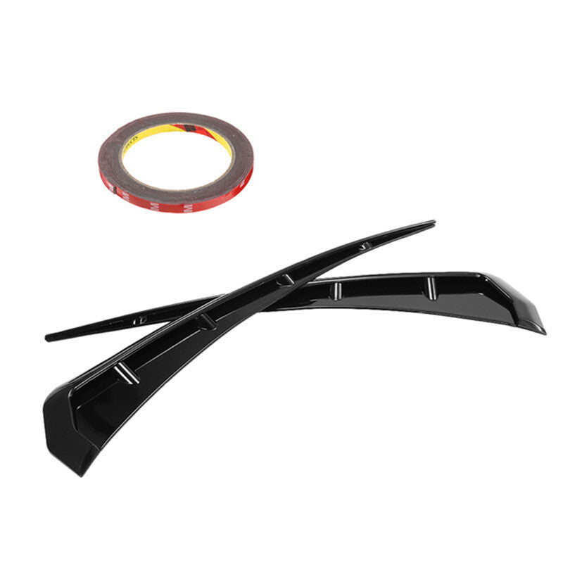 2x Universal Car Fender Breather Cover Stickers Side Strip Cap Air Flow Sticker