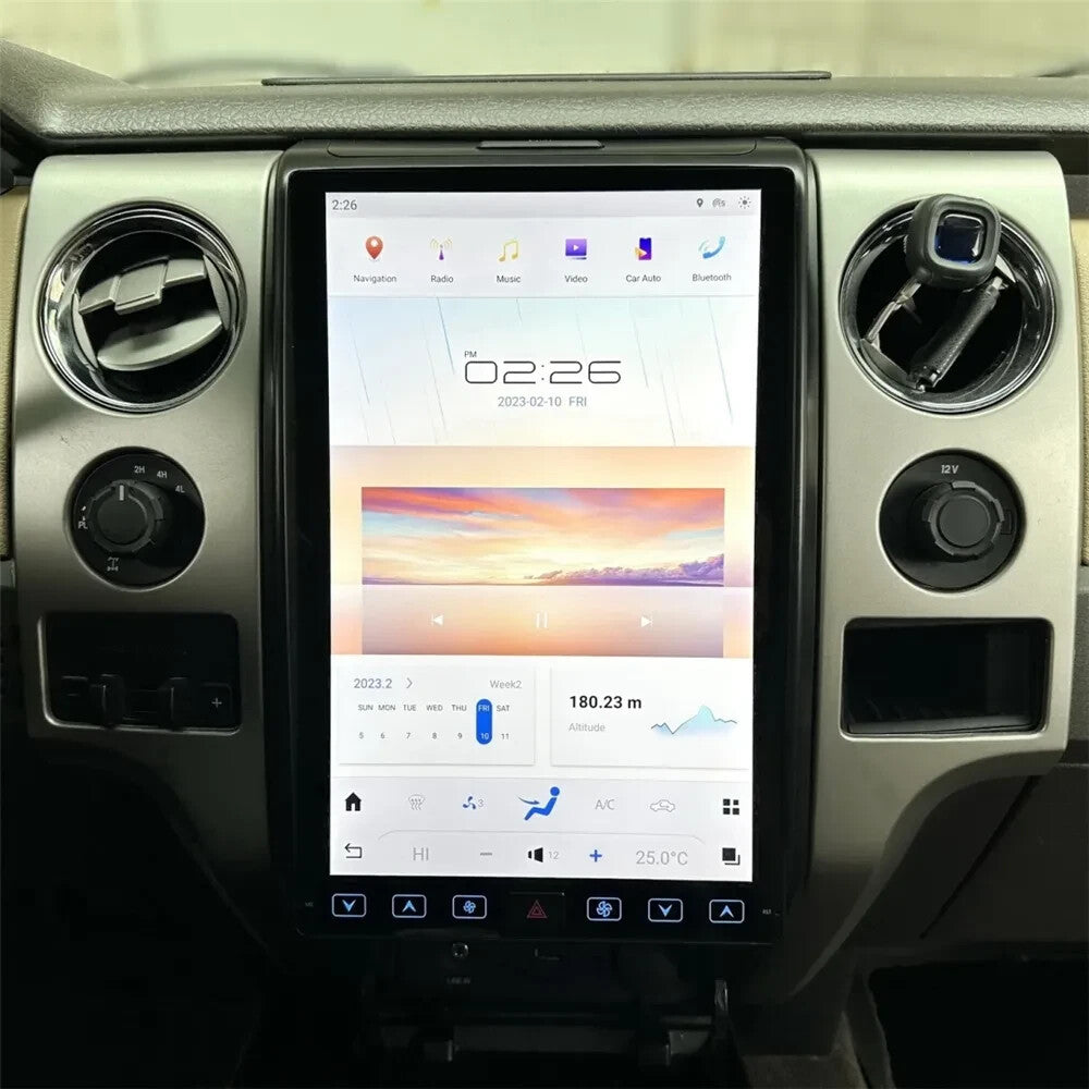 14.4 Android 13 Carplay Radio GPS for Tesla Vertical Screen for Ford F150 2009-2014