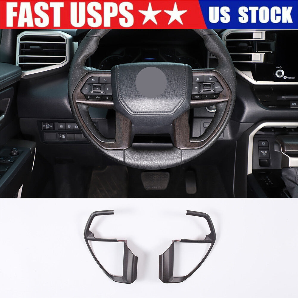 Matte Black ABS Center Control Gear Panel Decorative Cover for Tundr@ Sequoia 2022-23