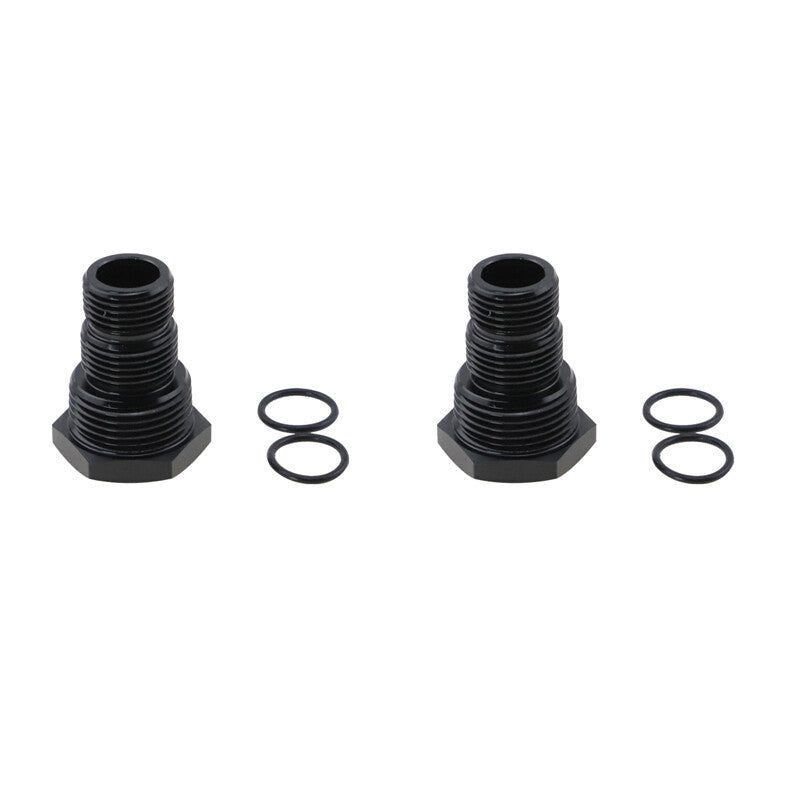 2-Pack 1/2 inch - 28 to 3/4 - 16, 13/16 - 16, 3/4 NPT Automotive Threaded Oil Filter Adapters