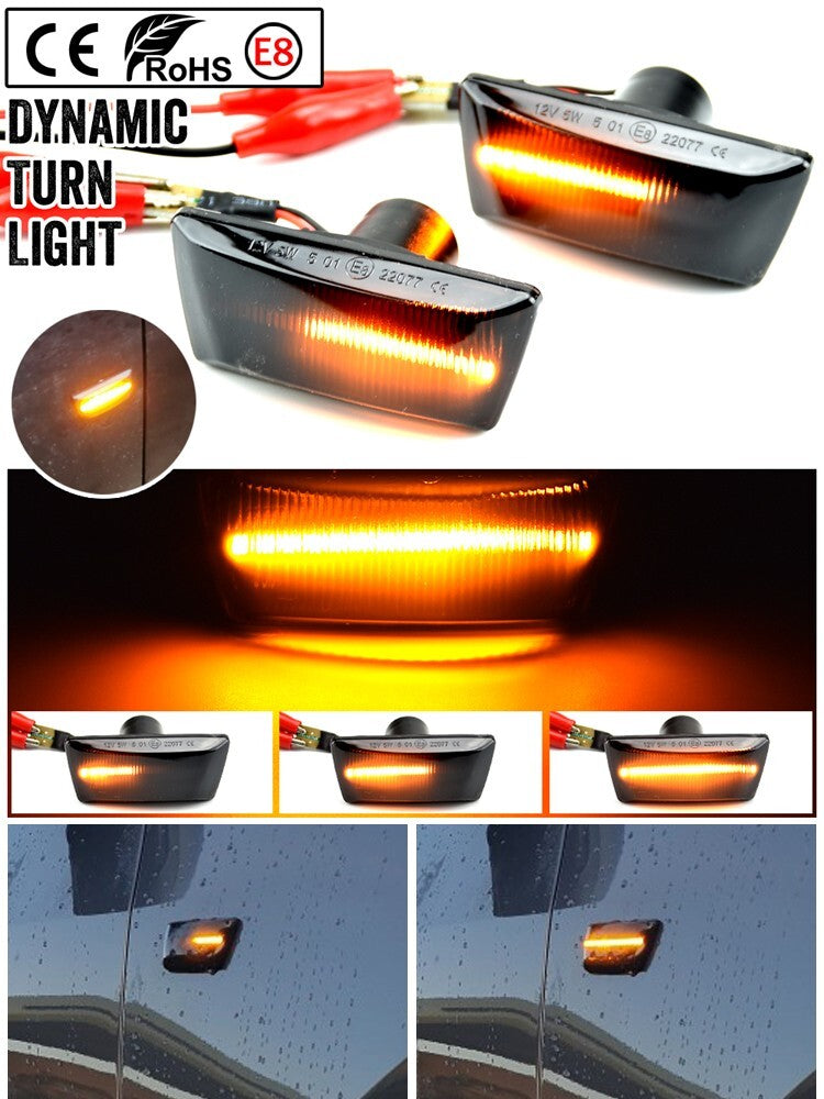 Dynamic Side Marker Turn Light for Opel Astra Zafira for Corsa Insignia Meriva Adam