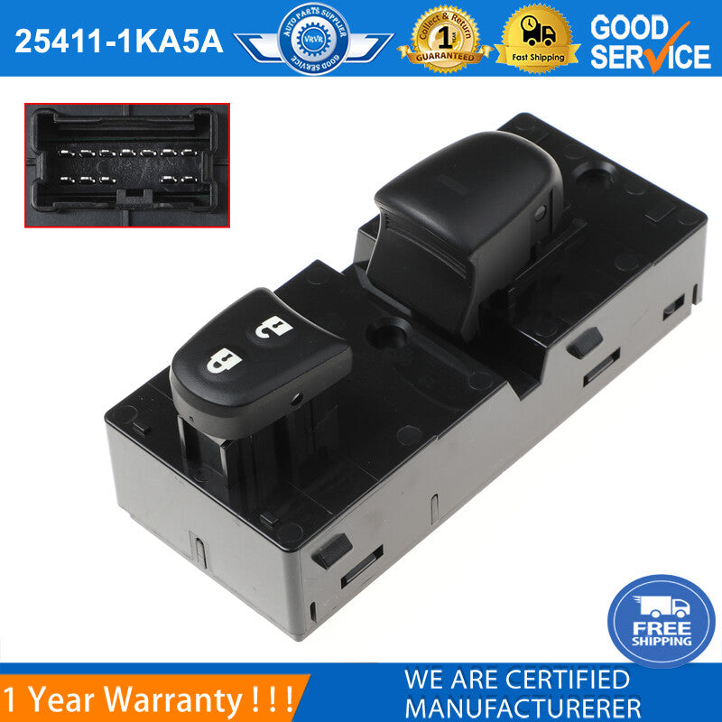 25411-1KA5A Right Front Door Window Switch Suitable for 2011-2019 for Nissan Rogue Sentra