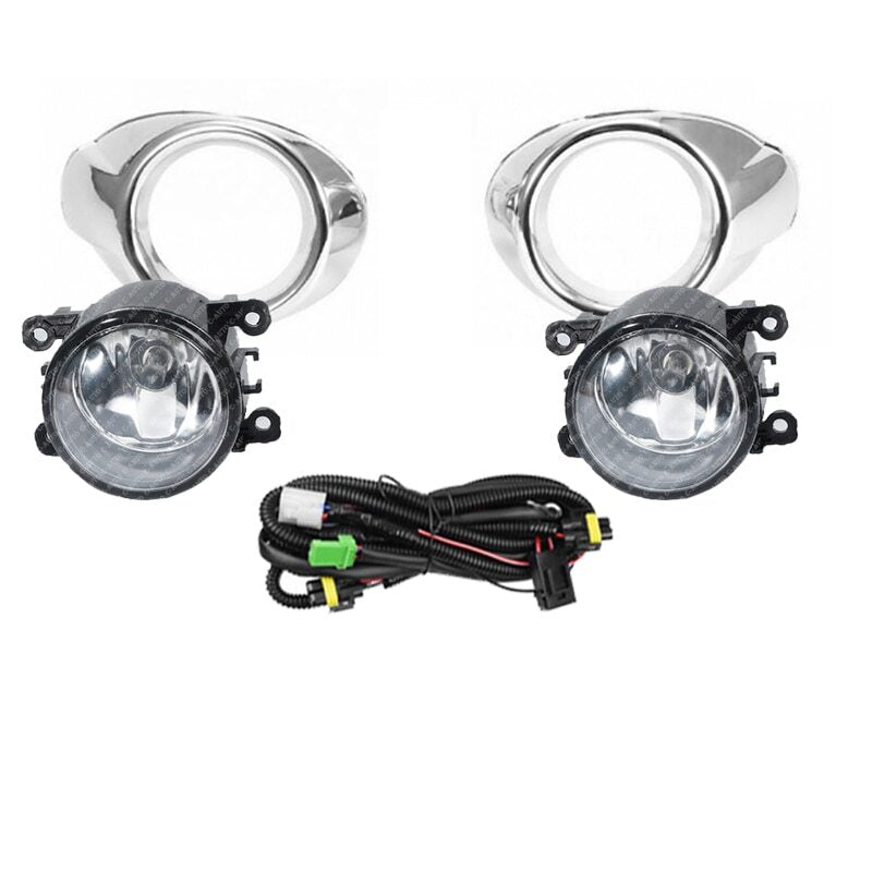 Fog light frame chrome fog light protector for Ford Focus 3 2012 - 2014, fog light wiring.