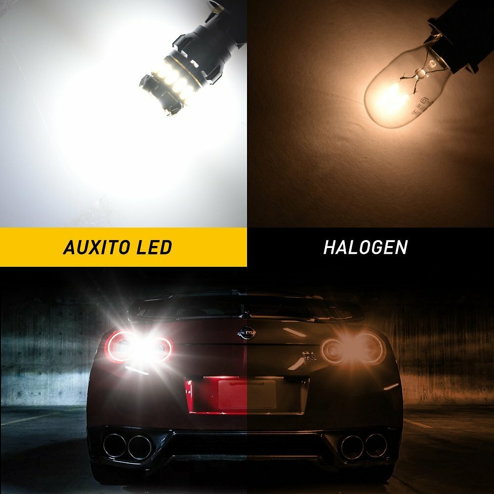 4 Audix T15 error-free LED backup reverse bulbs 2400LM xenon white 2F