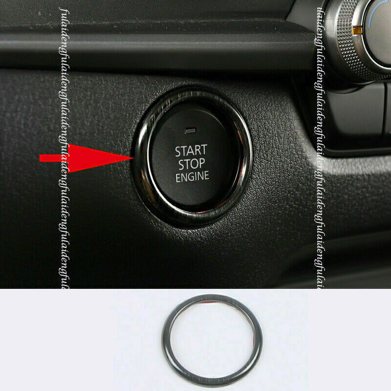for Mazda CX-30 2020-2022 Black Titanium Ignition Switch Start Button Frame Trim