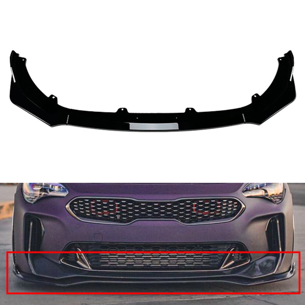 Front Bumper Spoiler Splitter Lip for Kia Stinger GT 2018-2023 2023