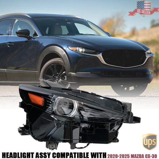 Right Passenger Side LED Headlight Assy w/AFS DGJ151030 For 2020-25 for MAZDA CX-30