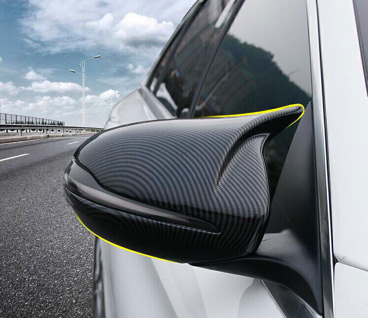 for Benz GLE AMG63 53 2020-2023 Carbon Fiber Horn Side Door Mirror Cover Trim 2P