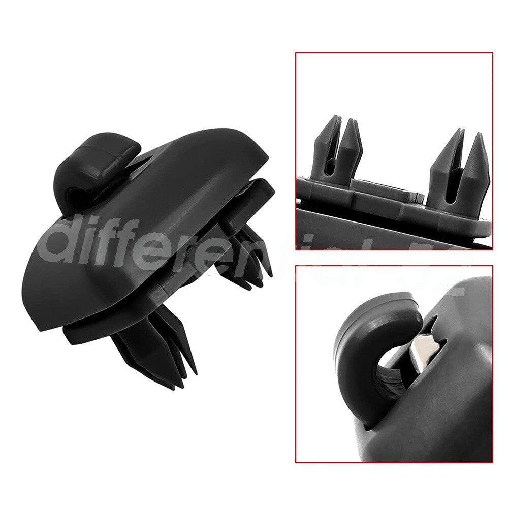 2x Sun Visor Black Clip Holder for Audi A3 S3 A4 S4 A5 S5 Q3 Q5 8U0857562A