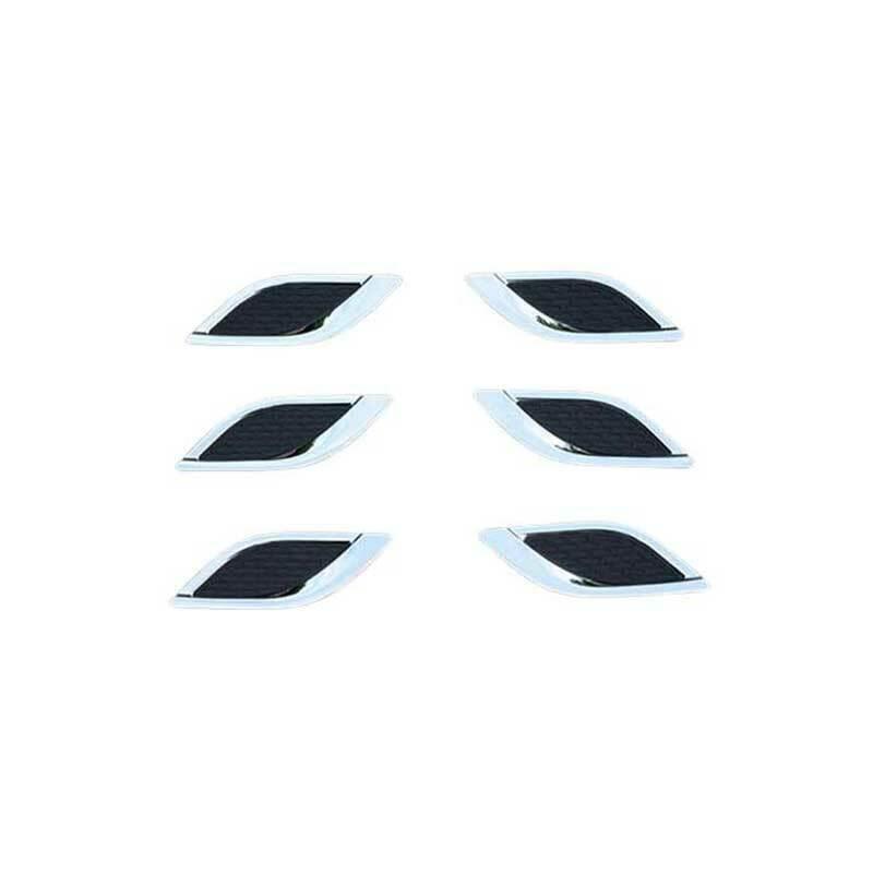 Fit for Ford for Mustang 2015-2022 ABS Chrome Side Vent Fender Flank Cover Trim 6PCS
