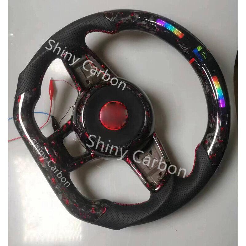 Forged carbon fiber LED steering wheel suitable for Volkswagen for Golf 7 GTI, for Golf R MK7 (2014-2018)