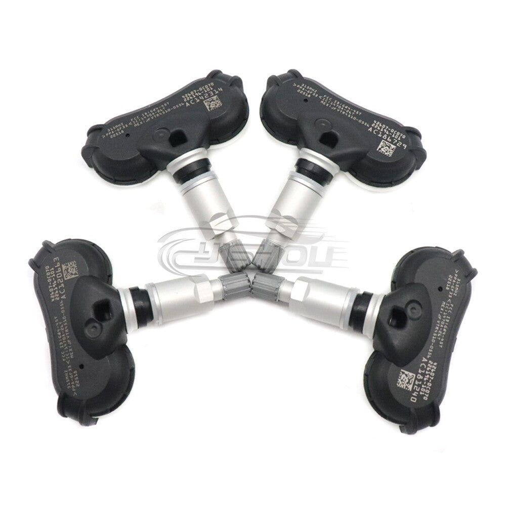 4-pack of new TPMS tire pressure monitoring sensors for Toyota for Sienna Tundra 42607-0C070