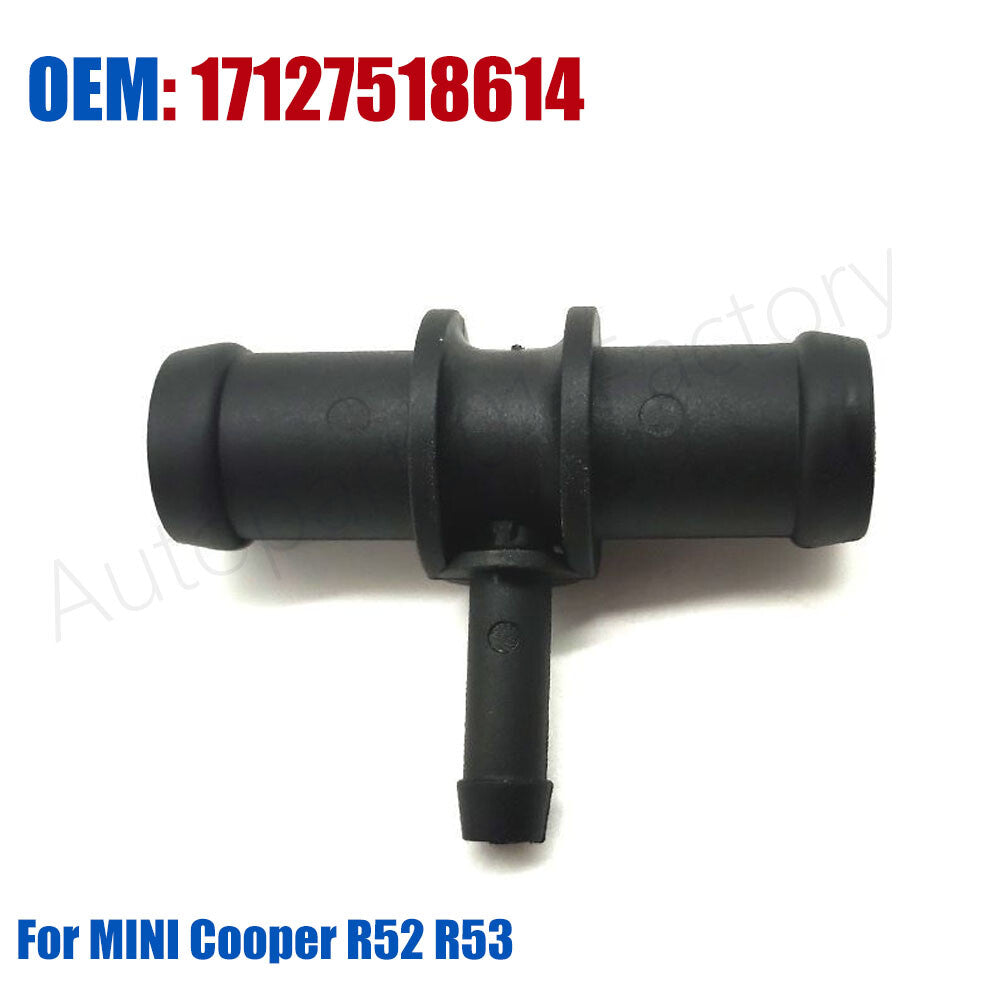 Water Hose Connector 3-Way for MINI Cooper R52 R53 Exhaust Breather Pipe