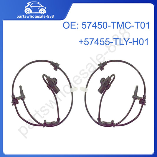 1 Set For 2018-2021 CRV ABS Wheel Speed Sensor RW1 RW2 57455-TLY 57450-TMC