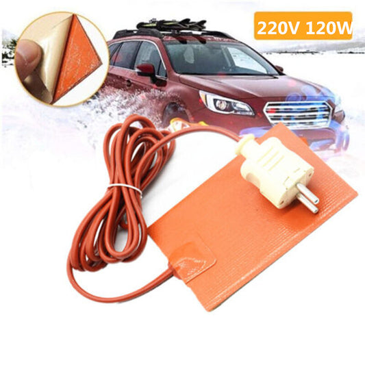 Car 220V 120W Engine Heater Oil Tank Start Pre Heater Winter Silicone Hot Pad
